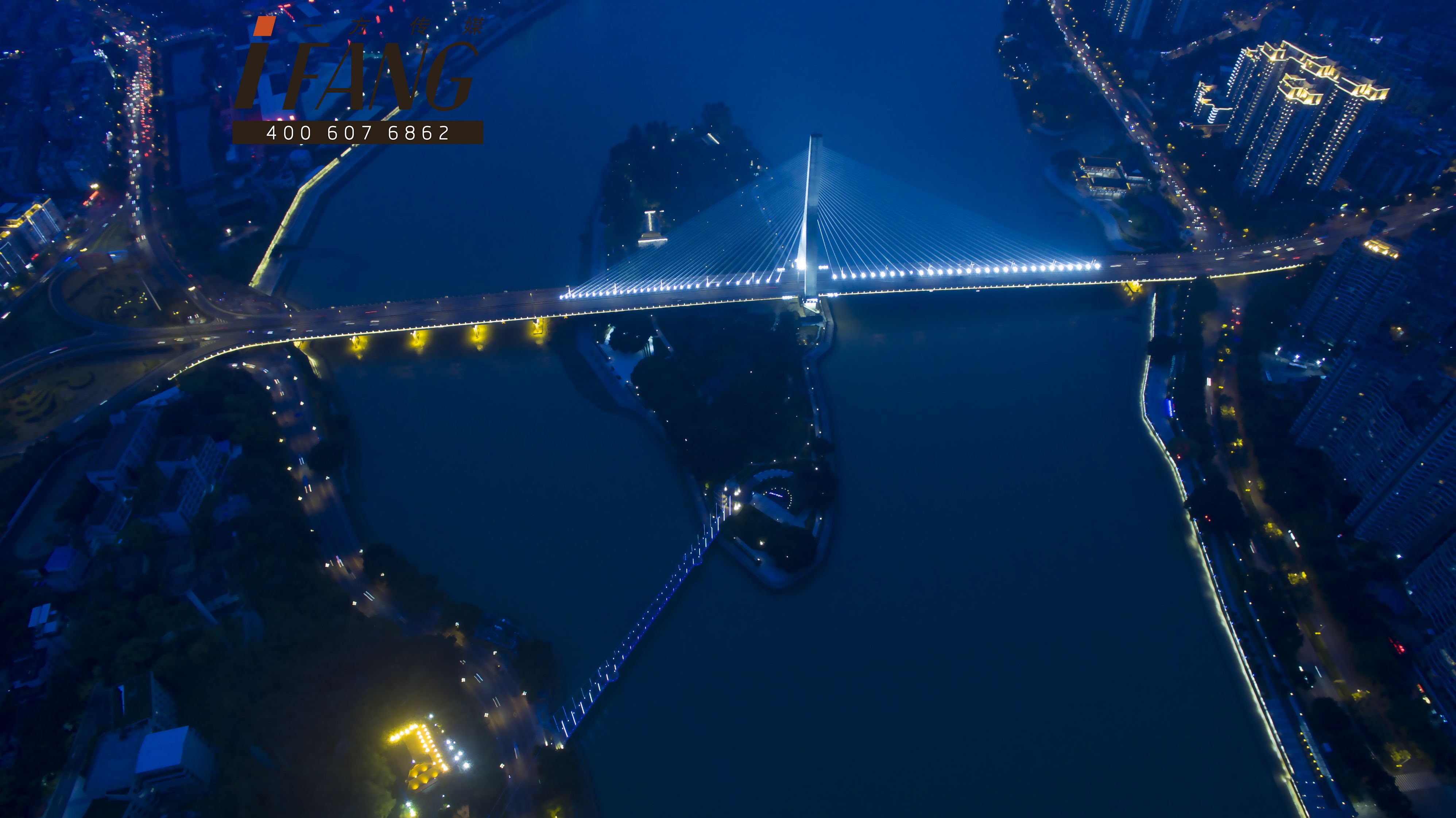 福州最有氣質大橋夜景航拍，美爆了!